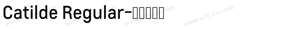 Catilde Regular字体转换